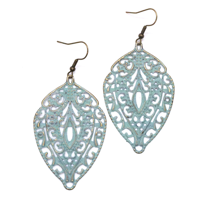Abundance Earrings - Lightweight Hand-painted Metal Earring