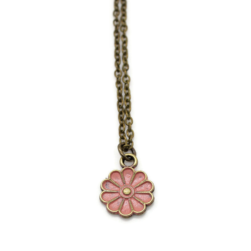 Daisy Charm Bracelet, Necklace, or Charm Only