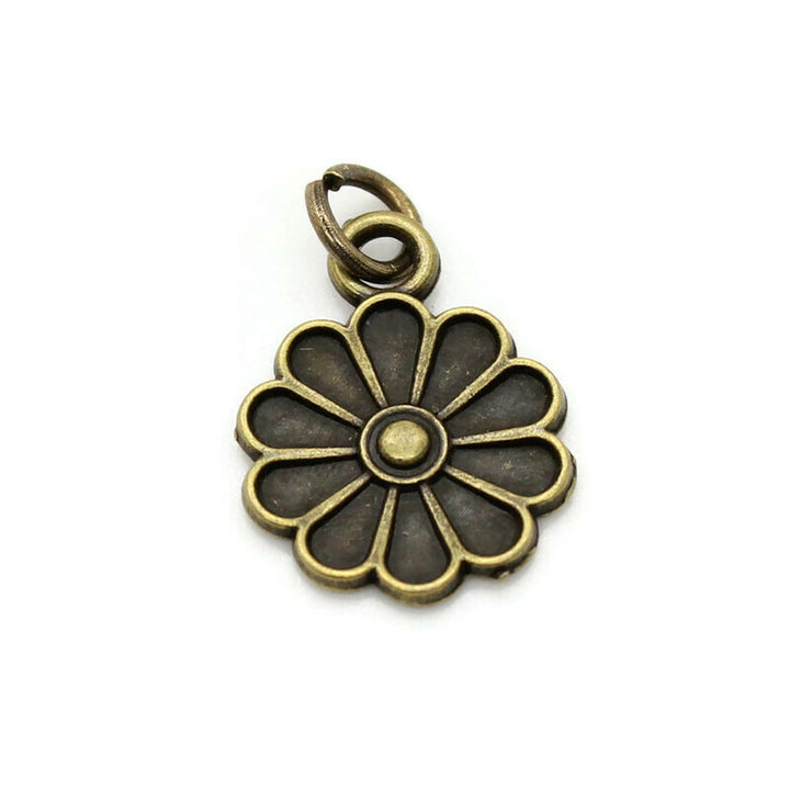 Daisy Charm Bracelet, Necklace, or Charm Only
