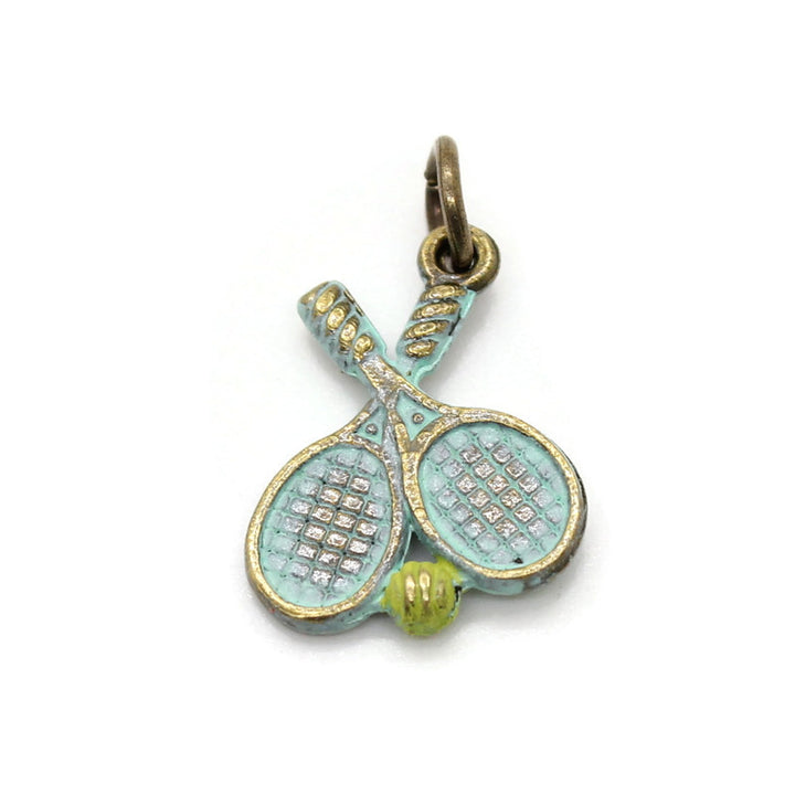 Tennis Racket Charm Bracelet, Necklace, or Charm Only