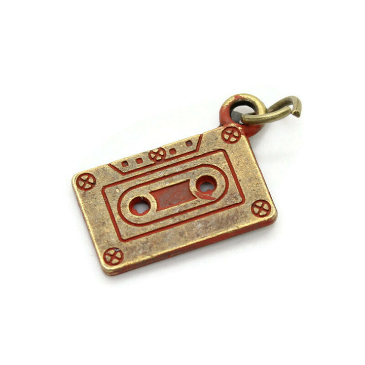 Cassette Tape Charm Bracelet, Necklace, or Charm Only