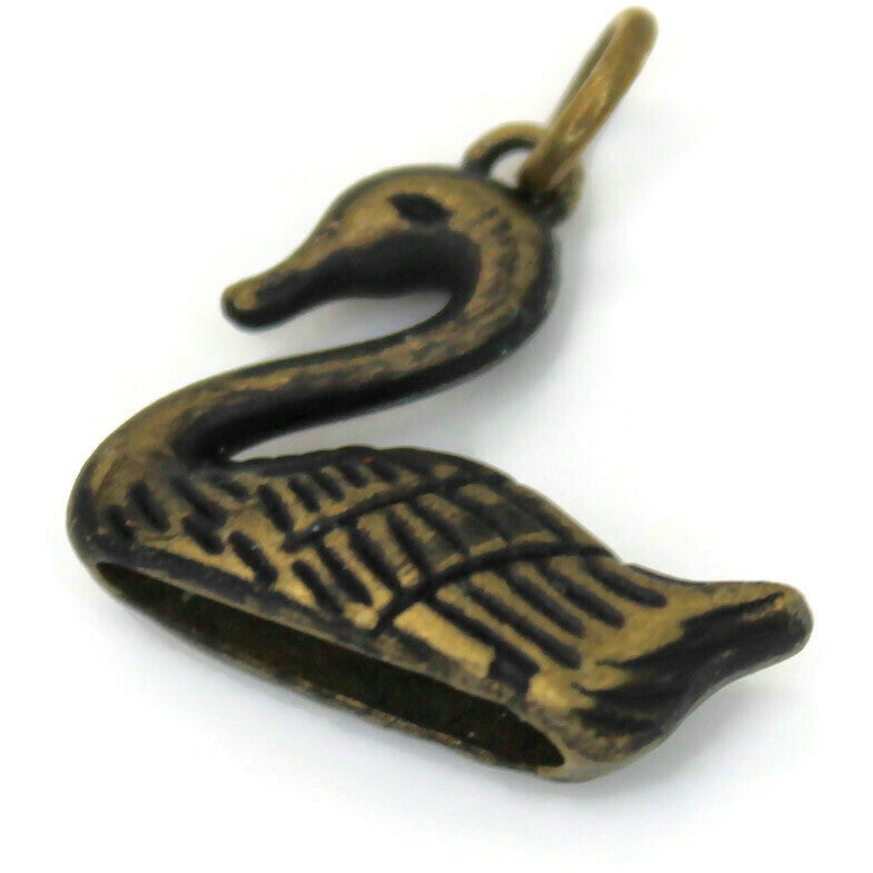 Swan Charm Bracelet, Necklace or Charm Only