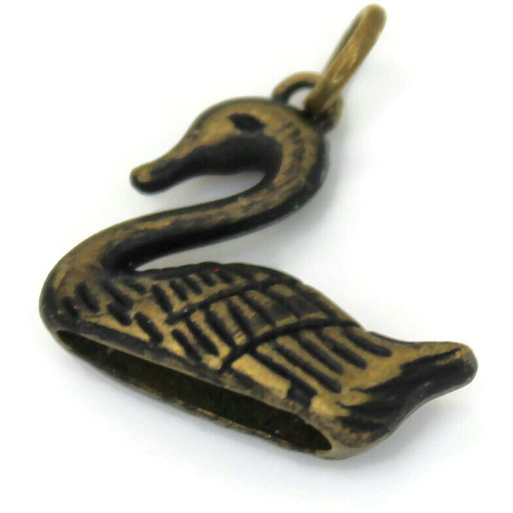 Swan Charm Bracelet, Necklace or Charm Only