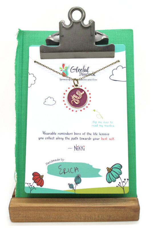 Shed Your Past Token Charm Bracelet, Necklace, or Charm Only