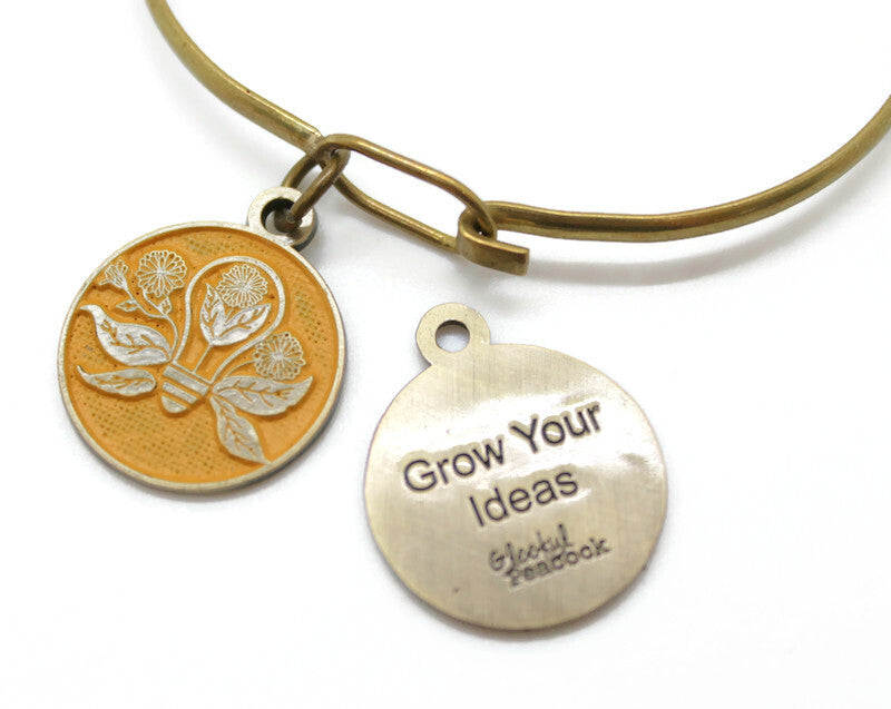 Grow Your Ideas Token Charm Bracelet, Necklace, or Charm Only