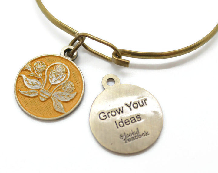 Grow Your Ideas Token Charm Bracelet, Necklace, or Charm Only