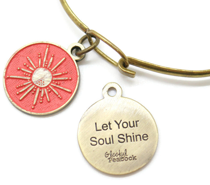 Let Your Soul Shine Token Charm Bracelet, Necklace, or Charm Only