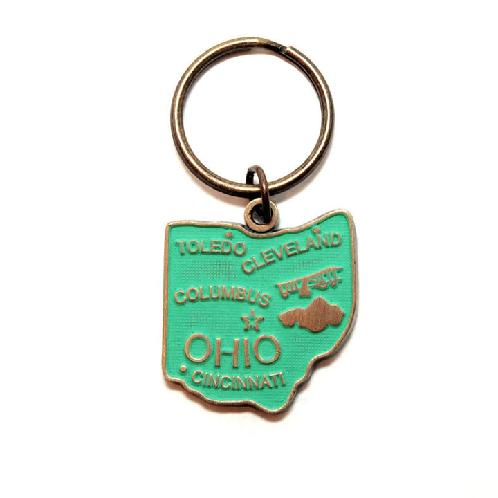 Ohio Keychain - High Quality Thick Metal State Love Key Ring