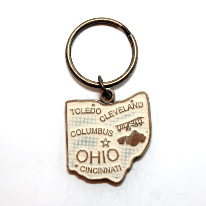 Ohio Keychain - High Quality Thick Metal State Love Key Ring