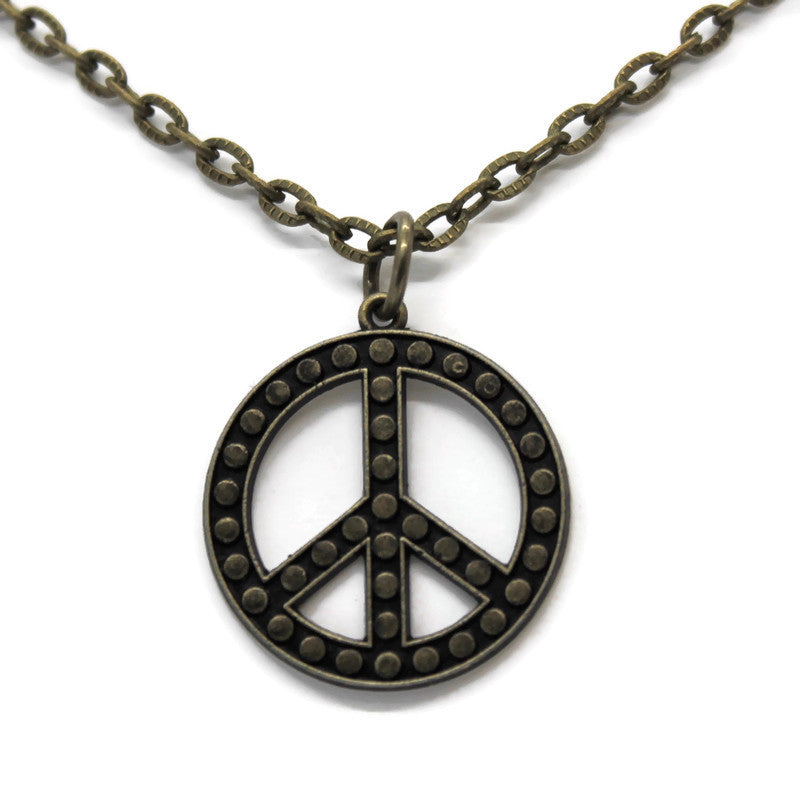 Peace is Spot On Necklace
