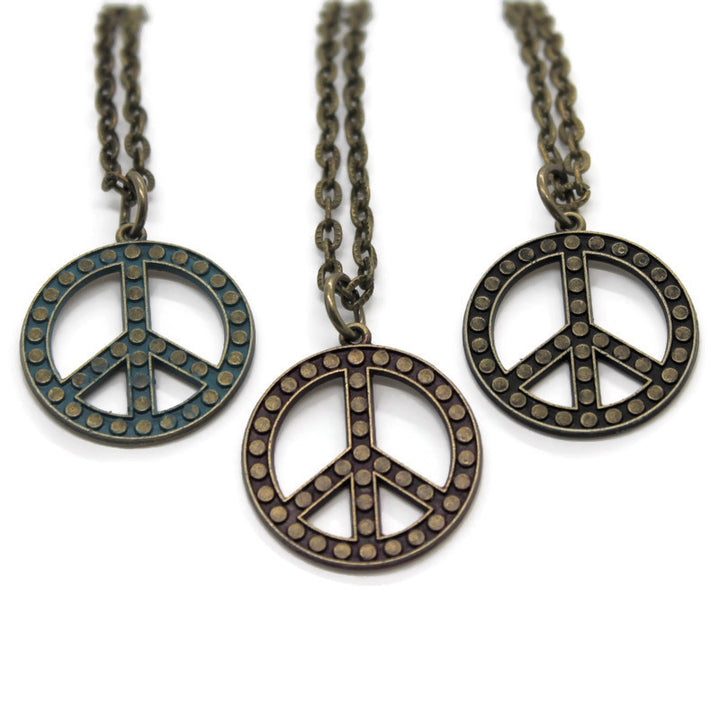Peace is Spot On Necklace