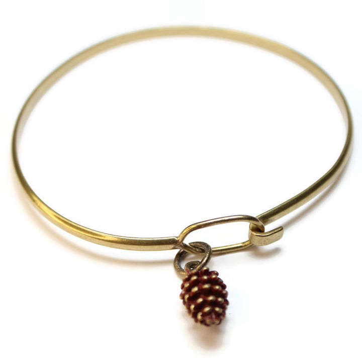 Pine Cone Charm Bracelet, Necklace, or Charm Only