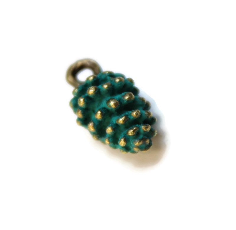 Pine Cone Charm Bracelet, Necklace, or Charm Only