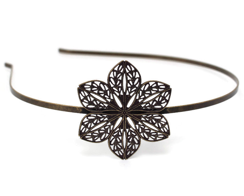 Plucky - Filigree Flower, Comfortable Headband