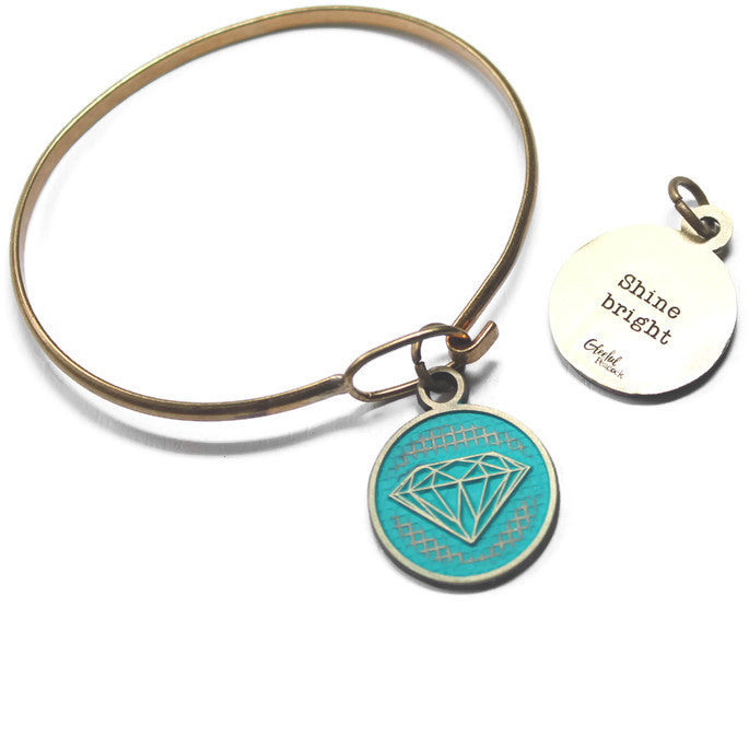 Shine Bright Token Bracelet, Necklace, or Charm Only