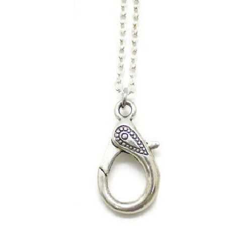 Charm Keeper Necklace Blank Silver