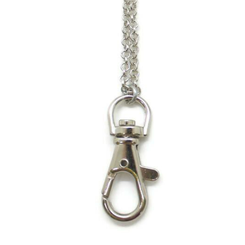 Charm Keeper Necklace Blank Silver