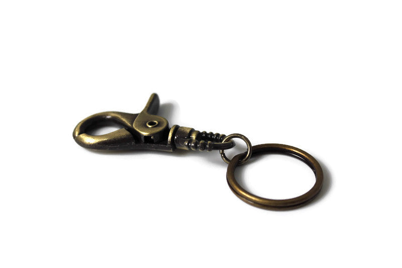 Snap Swivel Key Ring Blank Bronze