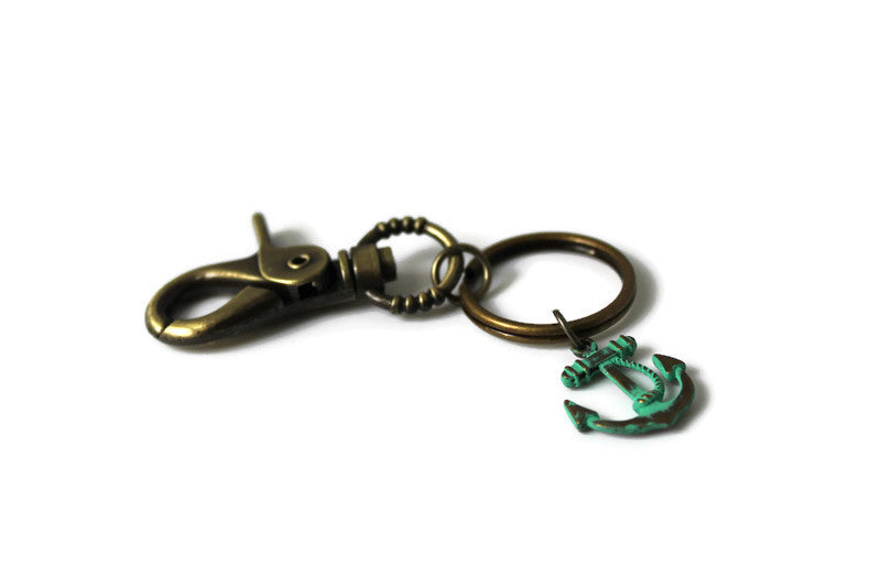 Snap Swivel Key Ring Blank Bronze