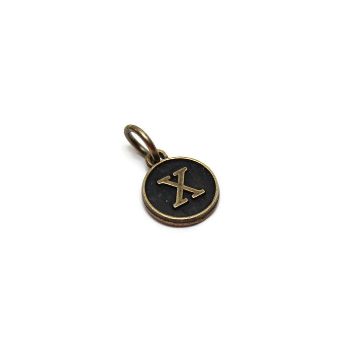 Typewriter Key Initial Charm, Necklace, Bracelet, Charm Only
