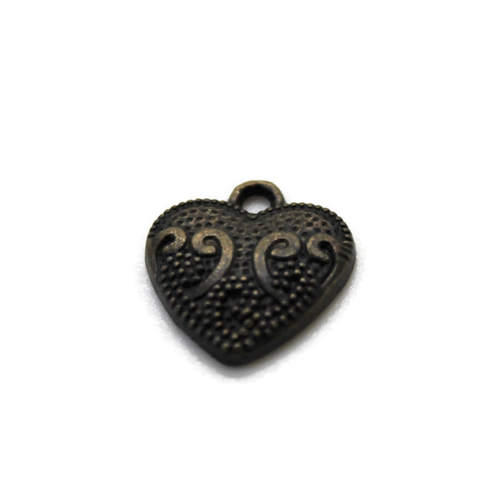 Vintage Heart Charm Bracelet, Necklace, or Charm Only