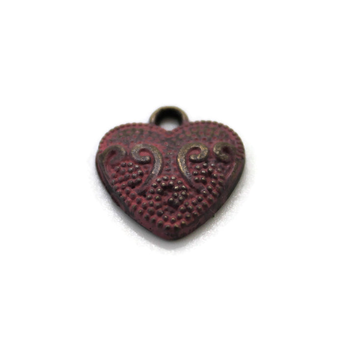 Vintage Heart Charm Bracelet, Necklace, or Charm Only