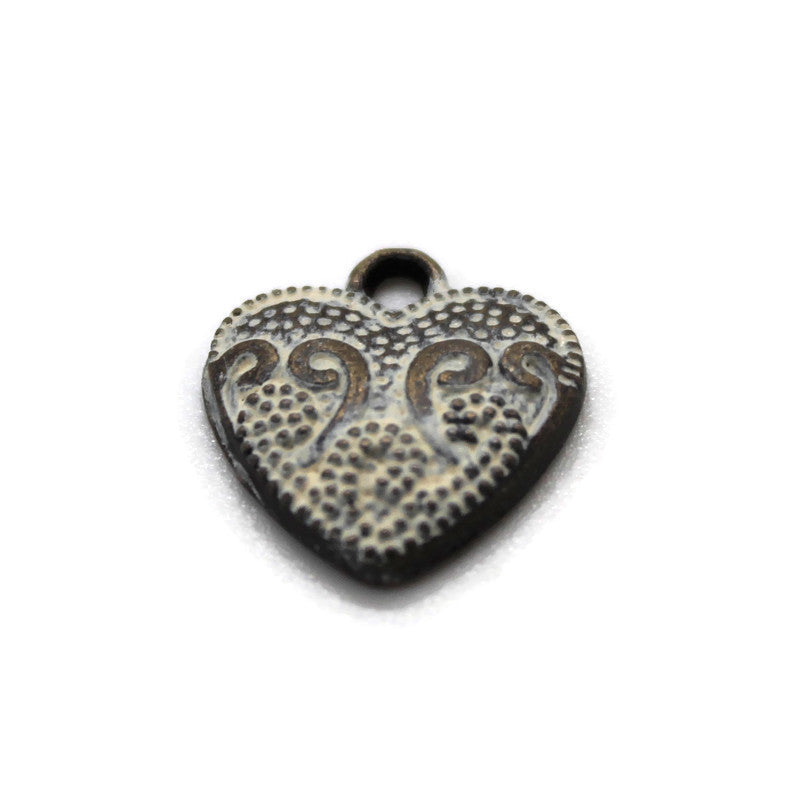 Vintage Heart Charm Bracelet, Necklace, or Charm Only