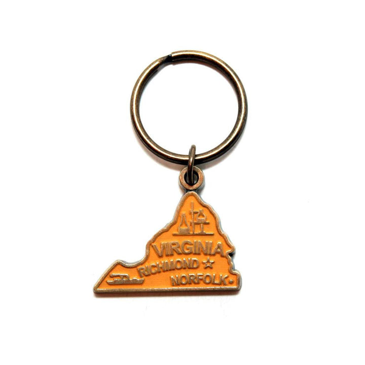 Virginia Keychain - High Quality Thick Metal State Love Key Ring