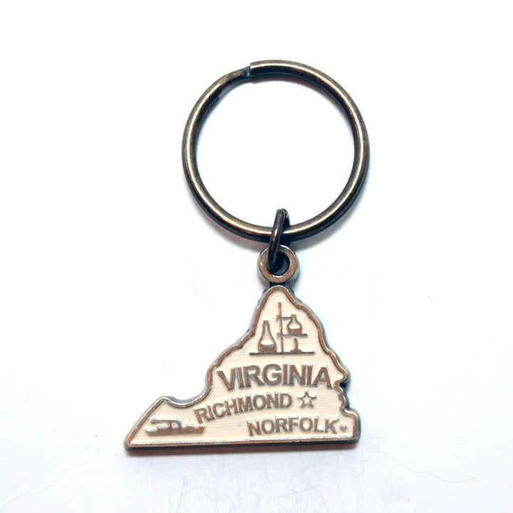 Virginia Keychain - High Quality Thick Metal State Love Key Ring