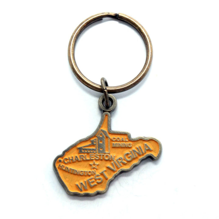 West Virginia Keychain - High Quality Thick Metal State Love Key Ring