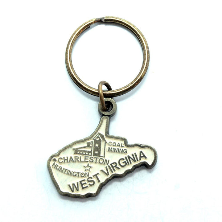 West Virginia Keychain - High Quality Thick Metal State Love Key Ring