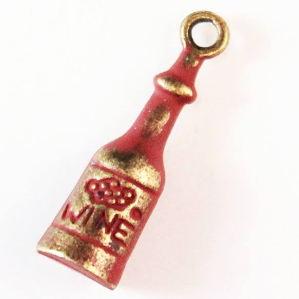 Wine Bottle Charm Bracelet or Necklace