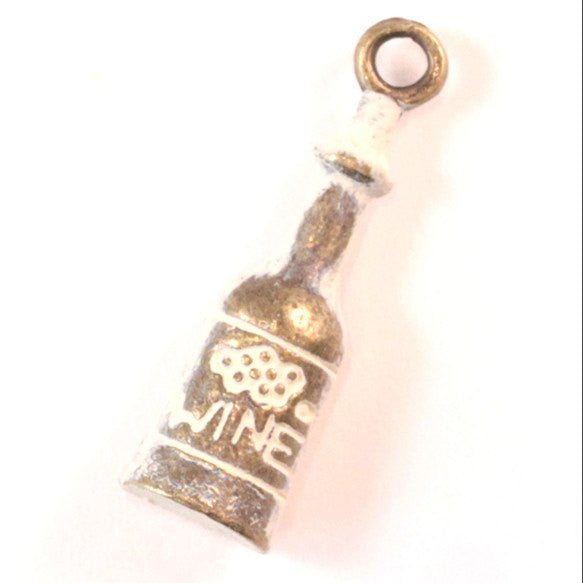 Wine Bottle Charm Bracelet or Necklace