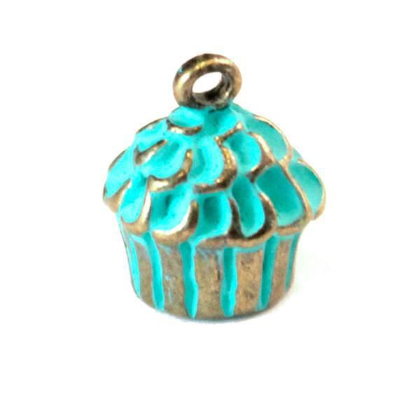 Cupcake Charm Bracelet, Necklace, or Charm Only