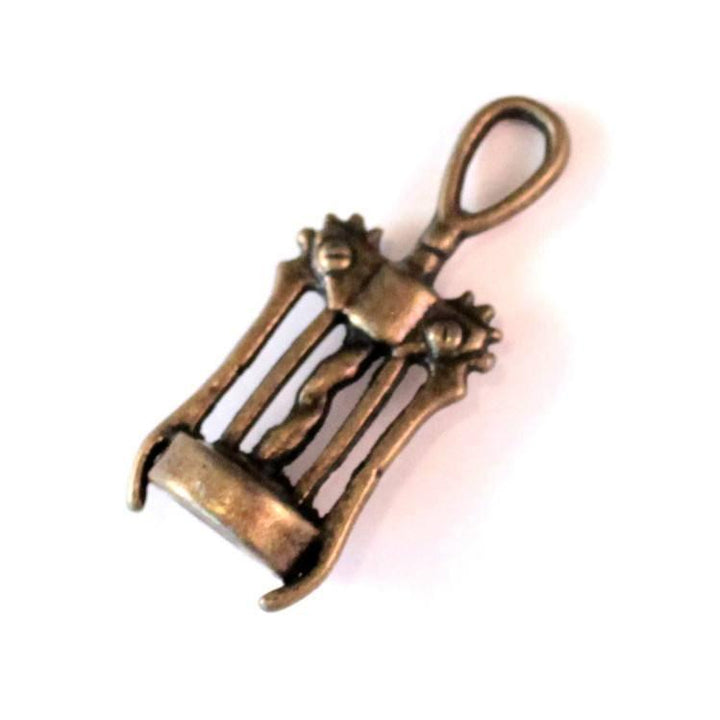 Corkscrew Charm Bracelet, Necklace, or Charm Only