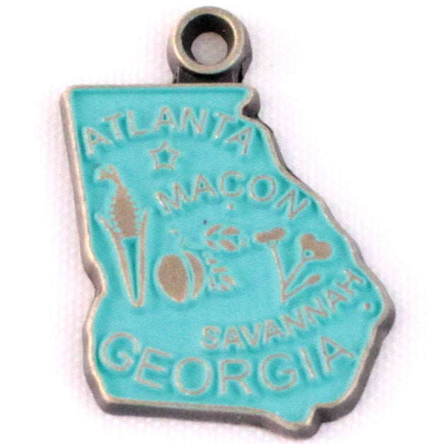 Georgia State Charm Bracelet, Necklace, or Charm Only