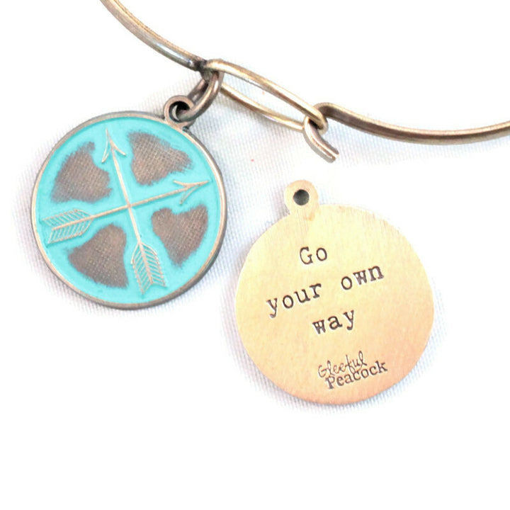 Your Own Way Token Charm Bracelet, Necklace, or Charm Only