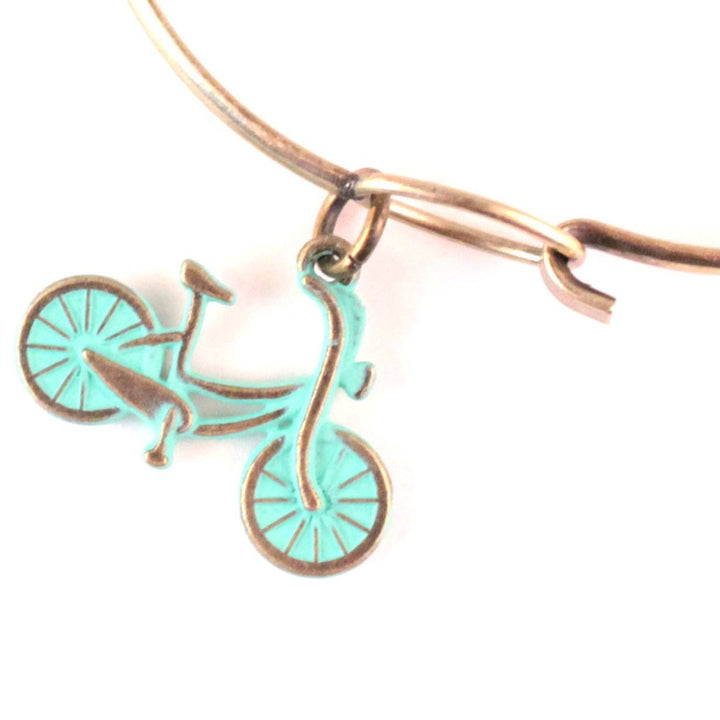 Bicycle Charm Bracelet, Necklace, or Charm Only