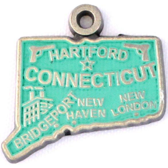 Connecticut State Charm Bracelet, Necklace, or Charm Only
