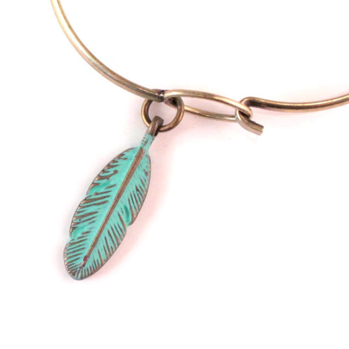 Feather Charm Bracelet, Necklace, or Charm Only