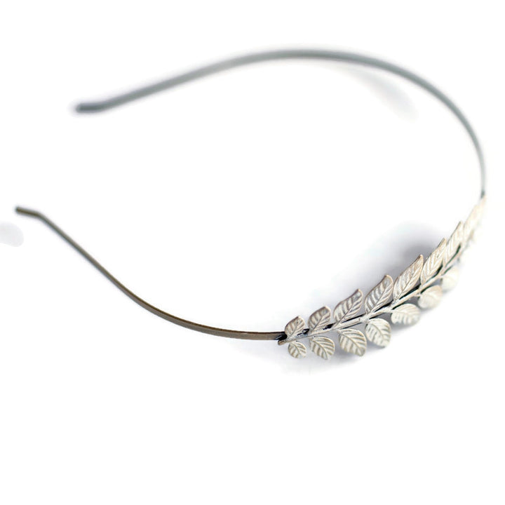 Aphrodite Headband - Hand Painted - Metal Leaf Branch Filigree