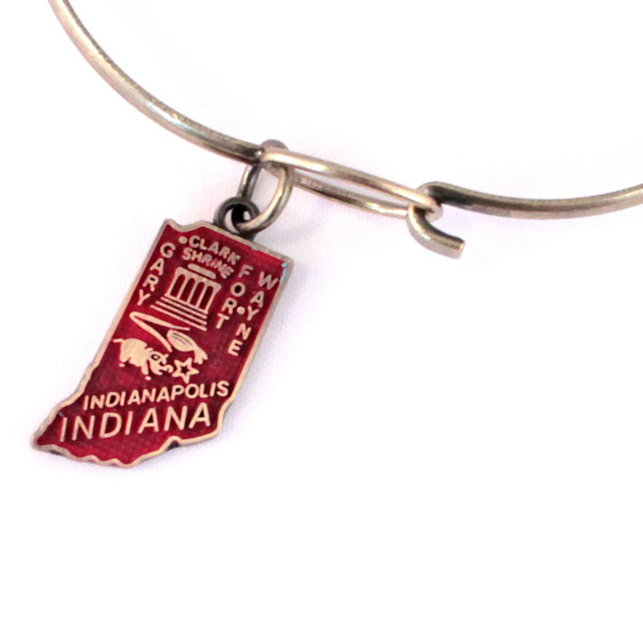 Indiana State Charm Bracelet, Necklace, or Charm Only