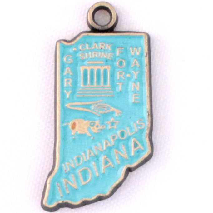 Indiana State Charm Bracelet, Necklace, or Charm Only