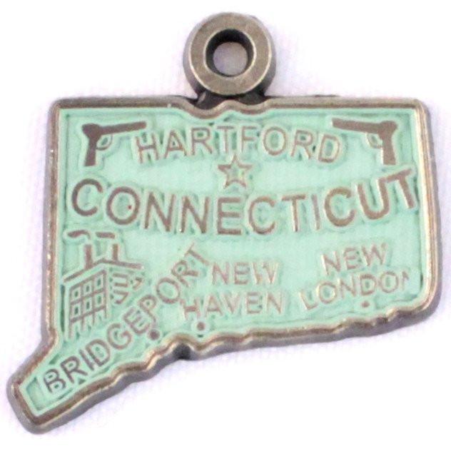 Connecticut State Charm Bracelet, Necklace, or Charm Only
