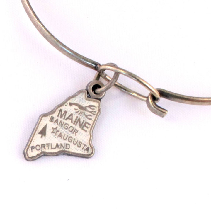Maine State Charm Bracelet, Necklace, or Charm Only
