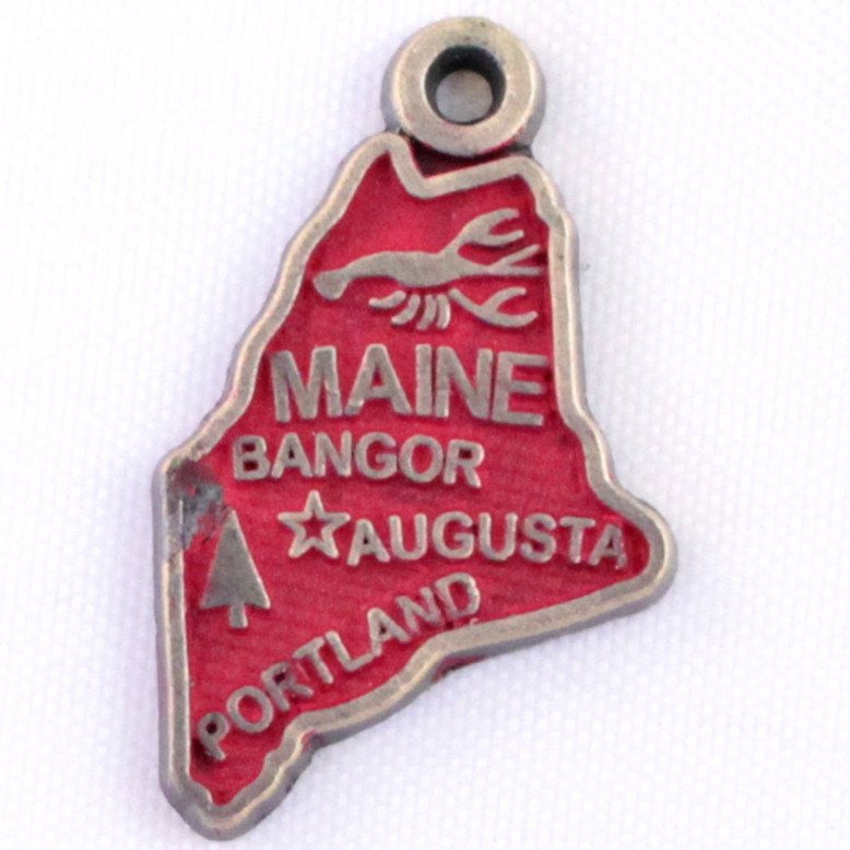 Maine State Charm Bracelet, Necklace, or Charm Only