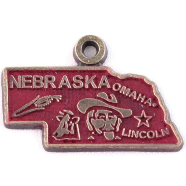 Nebraska State Charm Bracelet, Necklace, or Charm only
