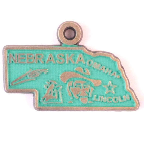 Nebraska State Charm Bracelet, Necklace, or Charm only