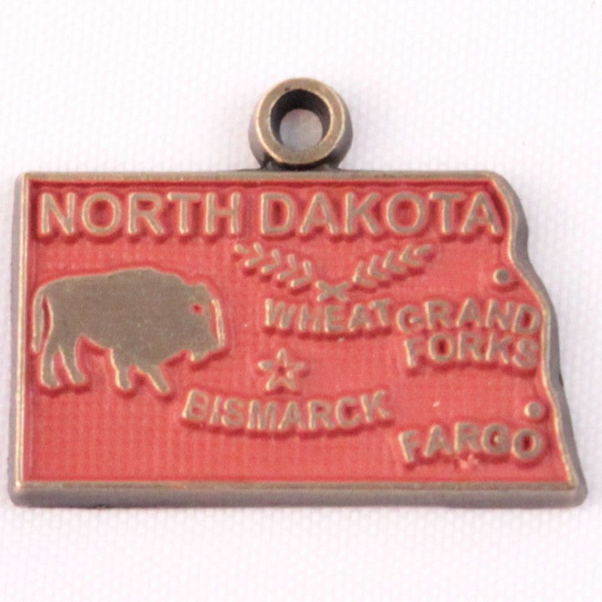 North Dakota State Charm Bracelet, Necklace, or Charm only