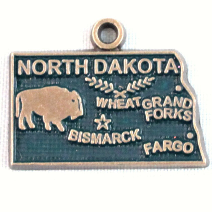 North Dakota State Charm Bracelet, Necklace, or Charm only